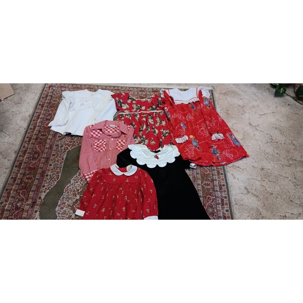 Vintage 70s Size 6 Toddler Clothing Lot Girl's